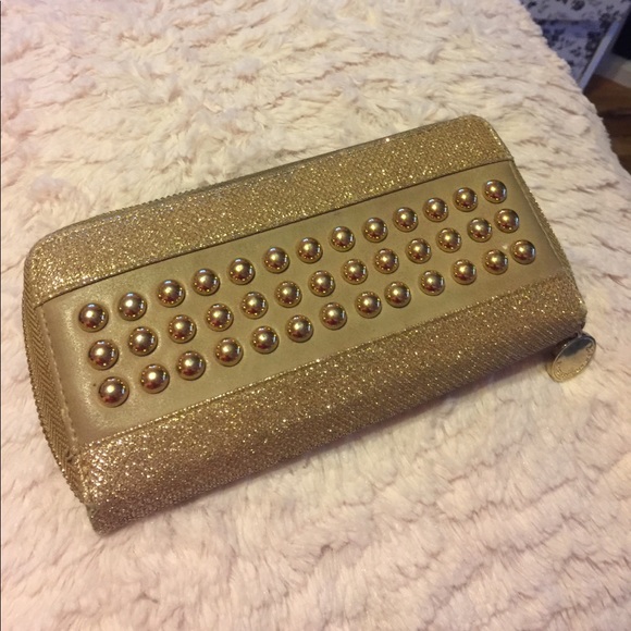Handbags - Golden glitter expression wallet