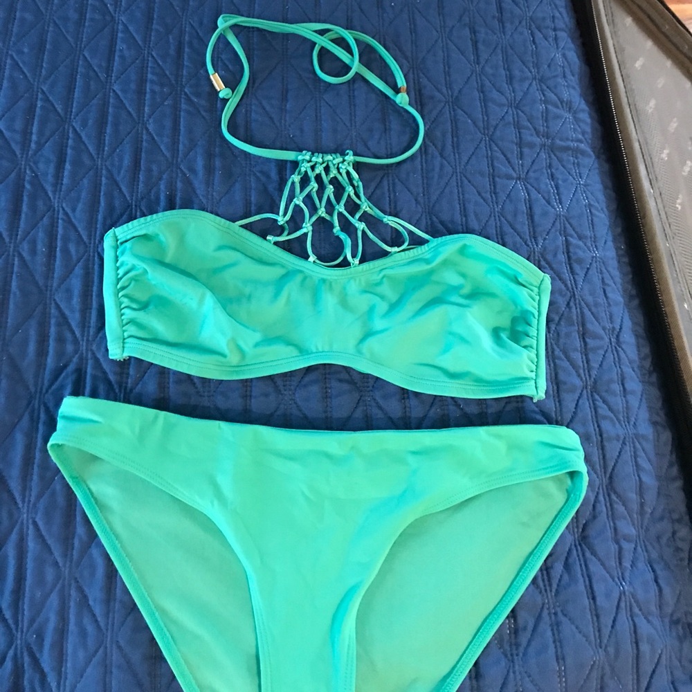 Aqua blue swimsuit