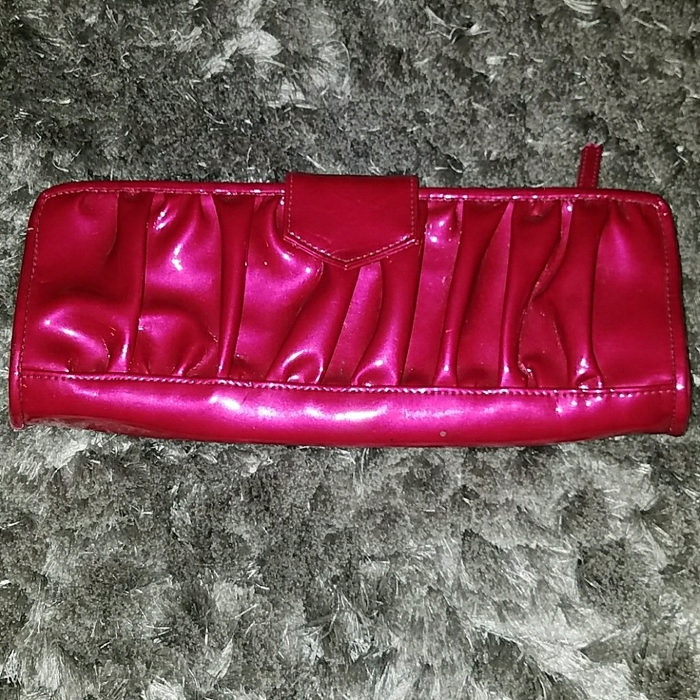 Fuschia clutch purse
