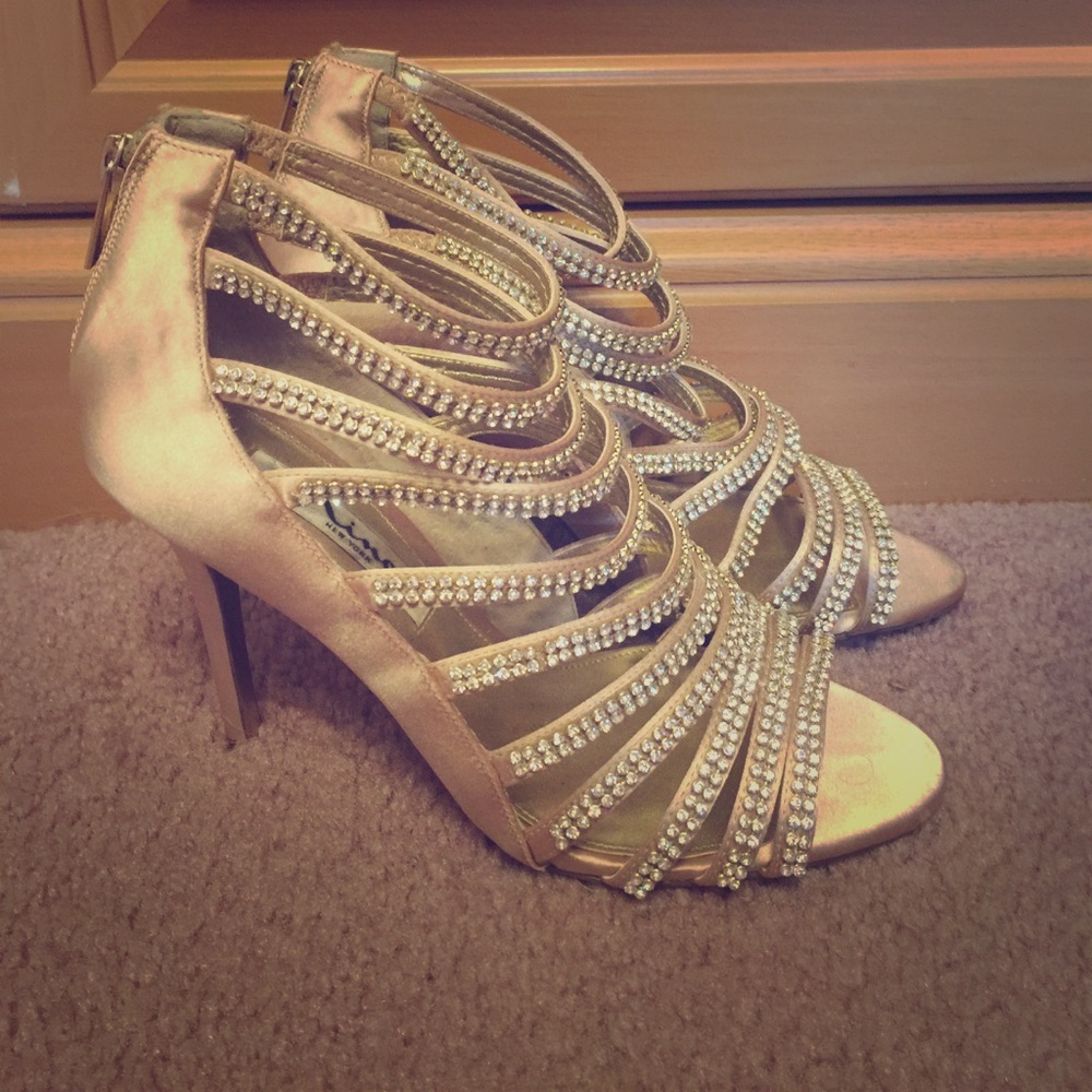 Diamond strapped heels