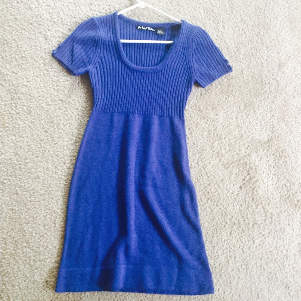 🔴Sweater dress - blue - Medium