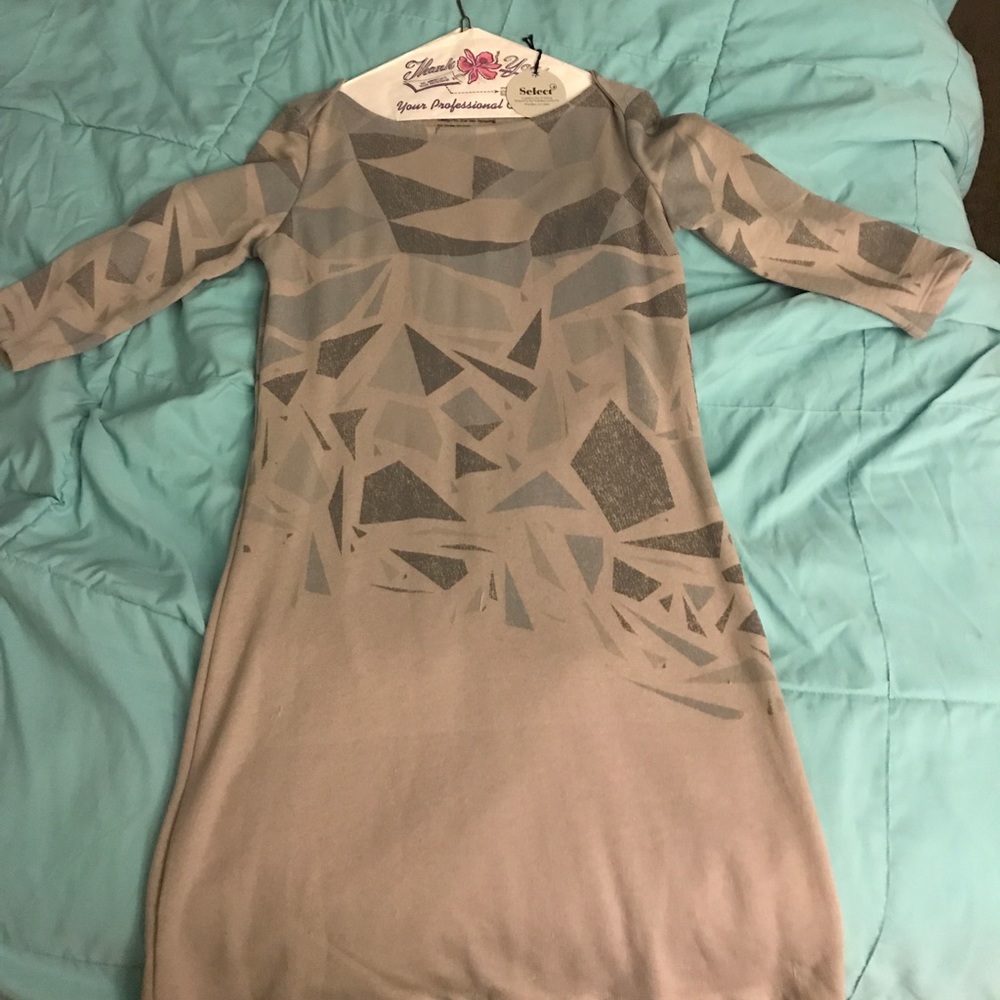 Gray casual dress