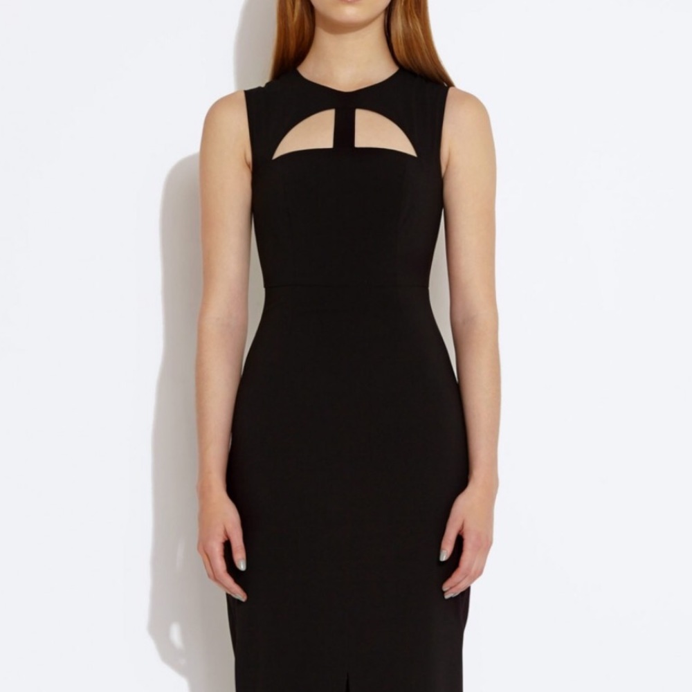 NWT AQAQ Ruban Cut Out Maxi Dress Black-UK 4/ US 0