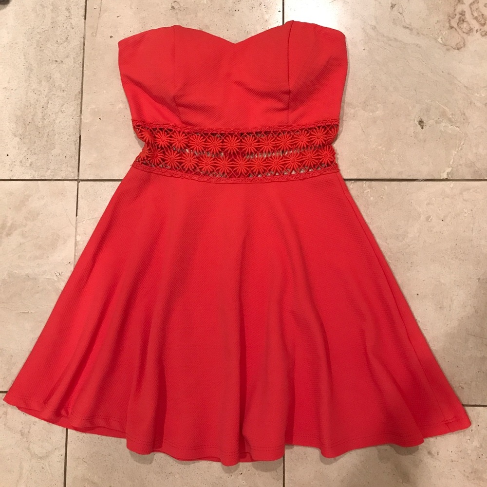 Lace Cut Out Dress