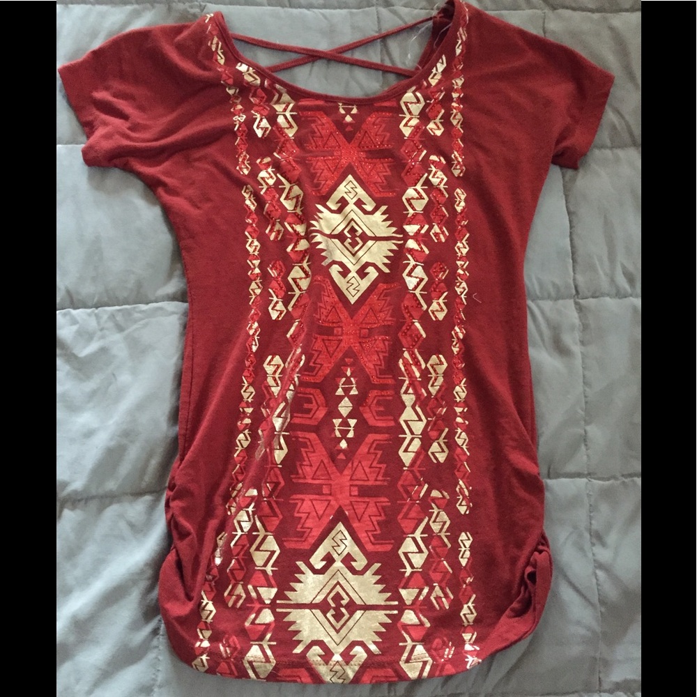Dots tribal print top