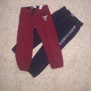 Two Abercrombie sweatpants