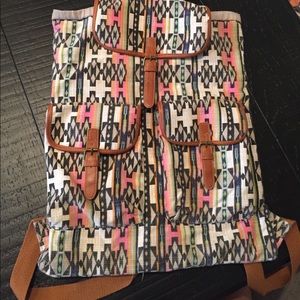 Aztec Print Backpack
