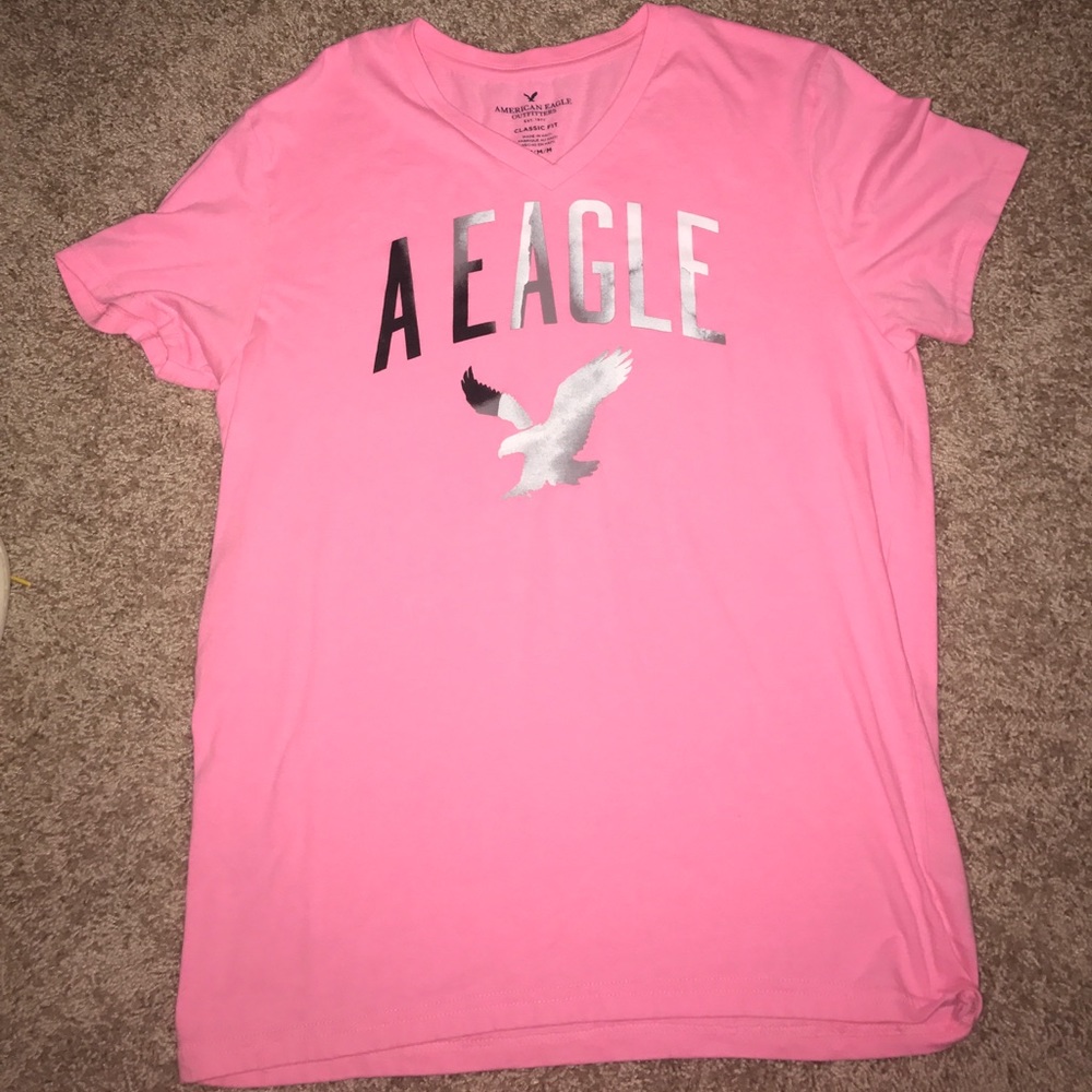 Pink American Eagle men's tshirt