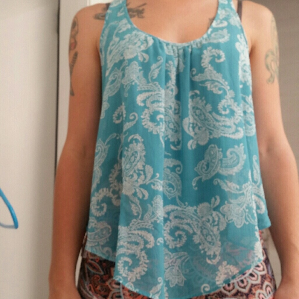 Blue tank top