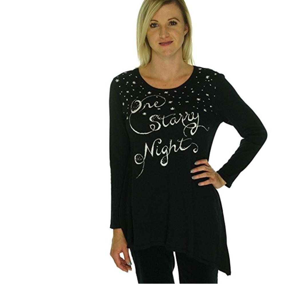 Style & Co.Starry Night Asymmetric Tunic