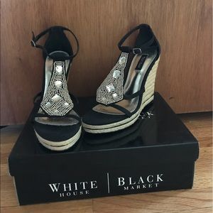White House Black Market wedge espadrilles.