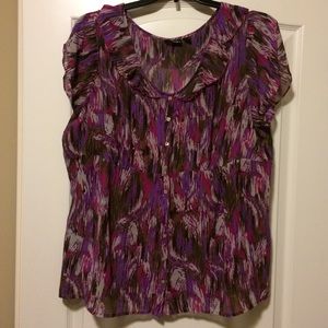 a.n.a. Short sleeve blouse 2X with cami set
