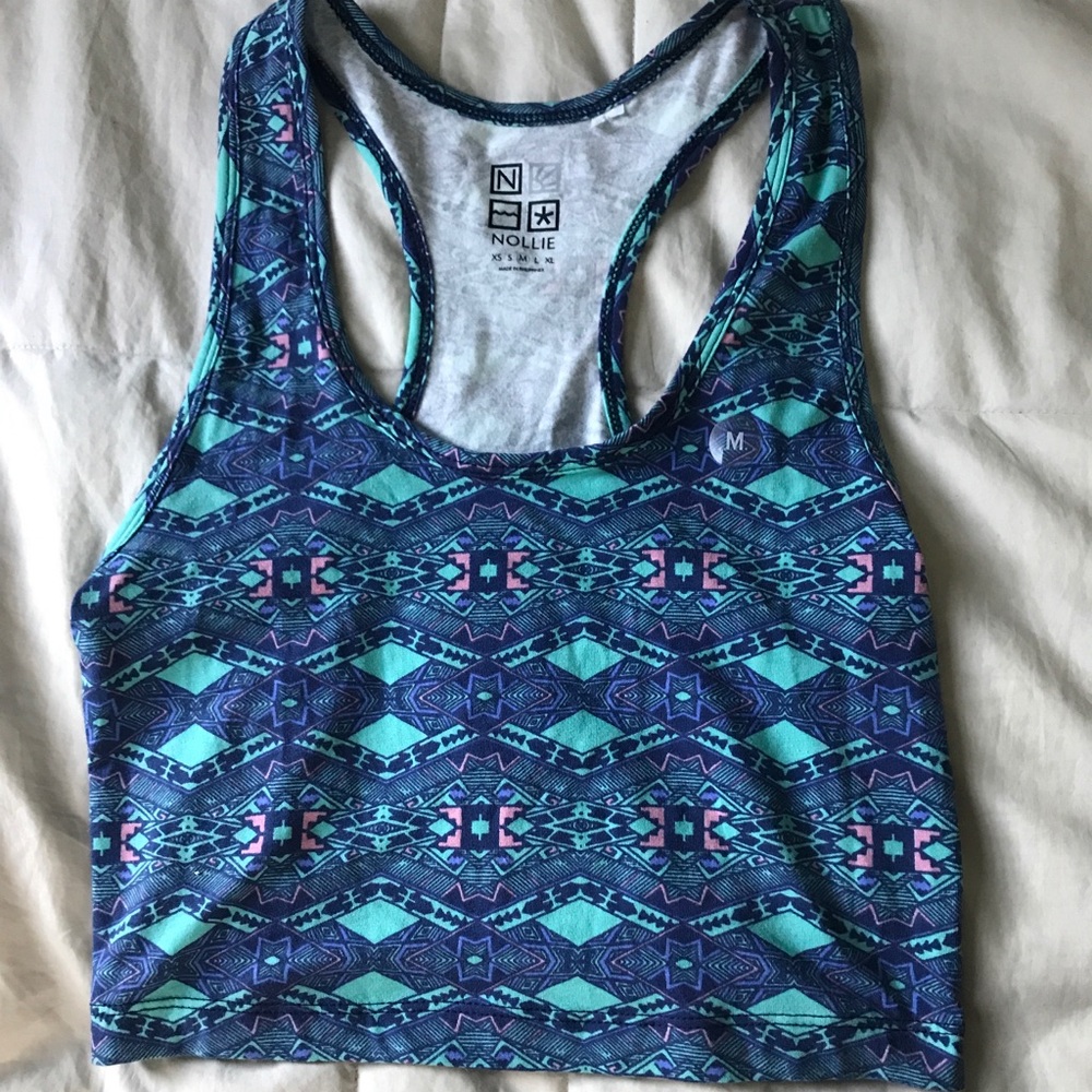 Pacsun Tribal Cute Crop Top Tank Top size small