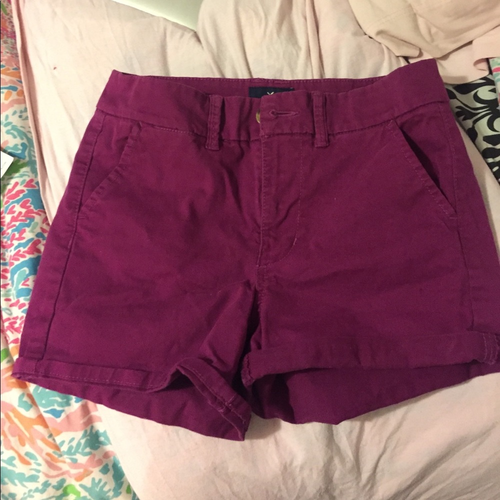 purple shorts