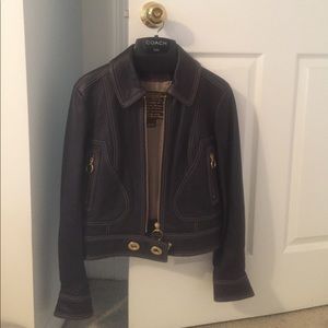 coach leather jacket
