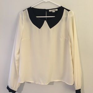 Cute Peter Pan collar top