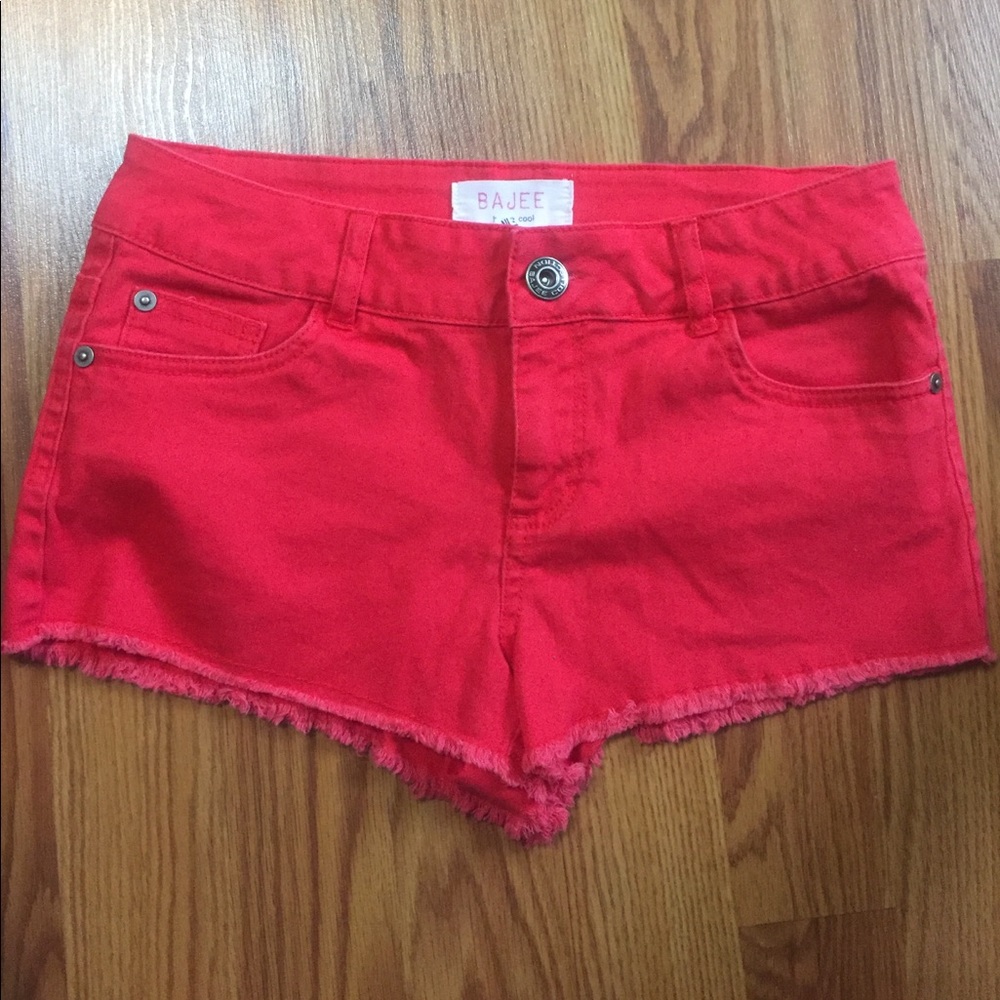 Red shorts
