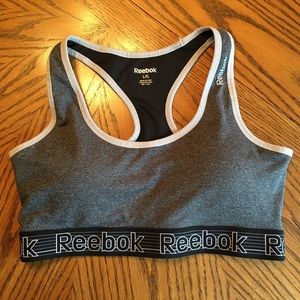 Reebok padded racerback sports bra