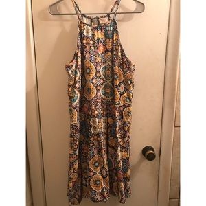 cute patterned skater dress