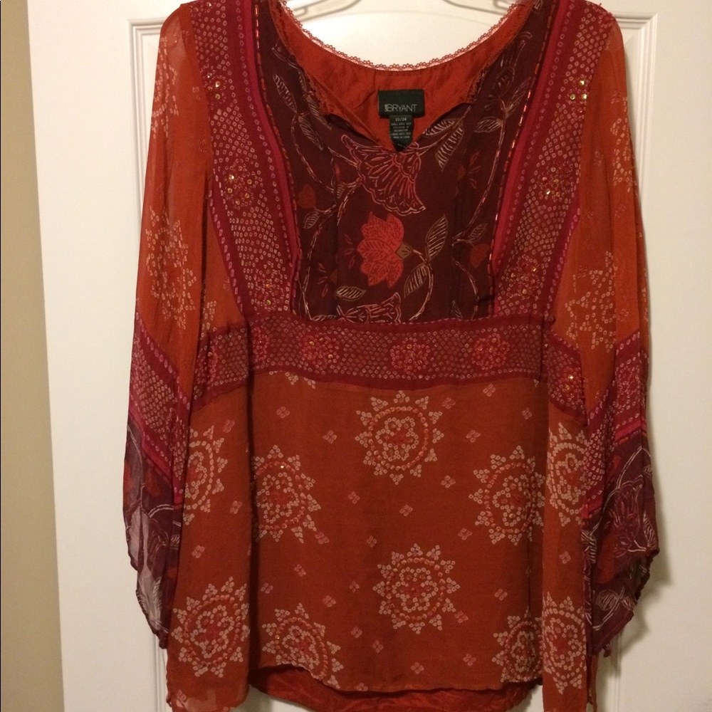Lane Bryant 22/24 silk blouse