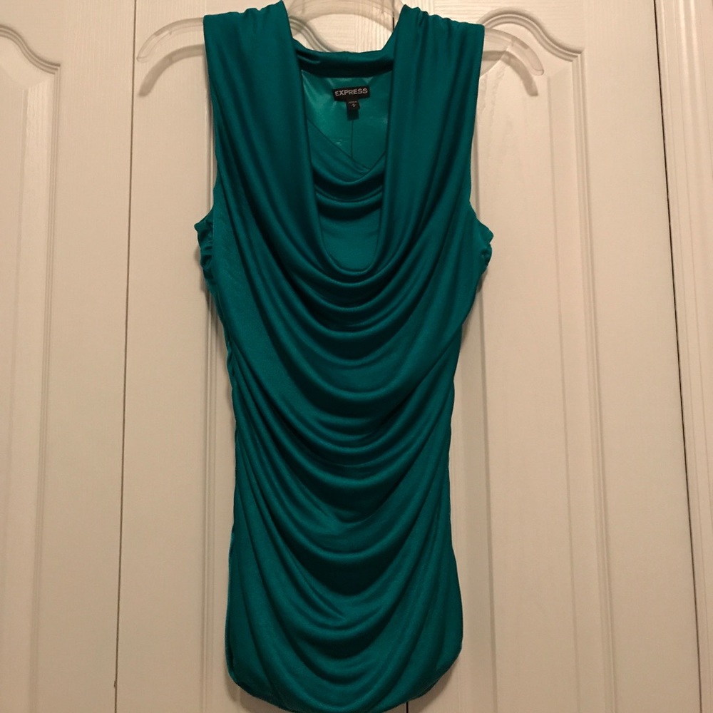 Express Cowl neck satiny blouse.