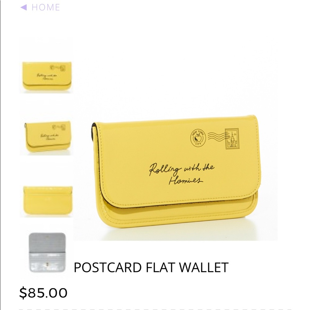 💜SOLD 💜 Aimee K postcard wallet