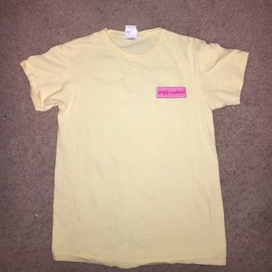 Yellow short sleeve simply Southern