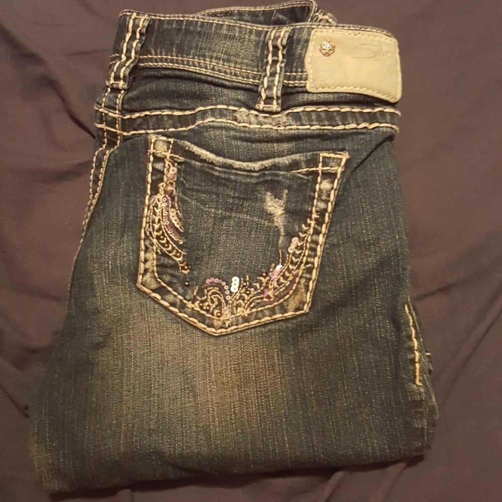 Silver jeans