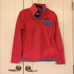 PATAGONIA pink and blue pullover WORN ONCE