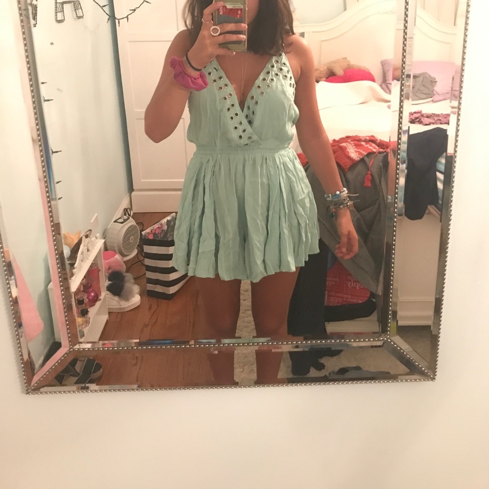 LF blue romper