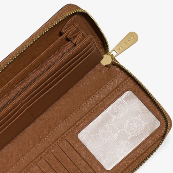 NWT Michael Kors Leather Continental Wristlet - Picture 4 of 8