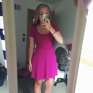 Magenta short sleeved dress (FOREVER 21)