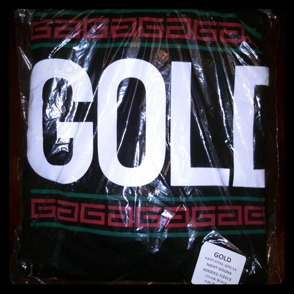 GOLD NIGHT GOONS , HOODED FLEECE