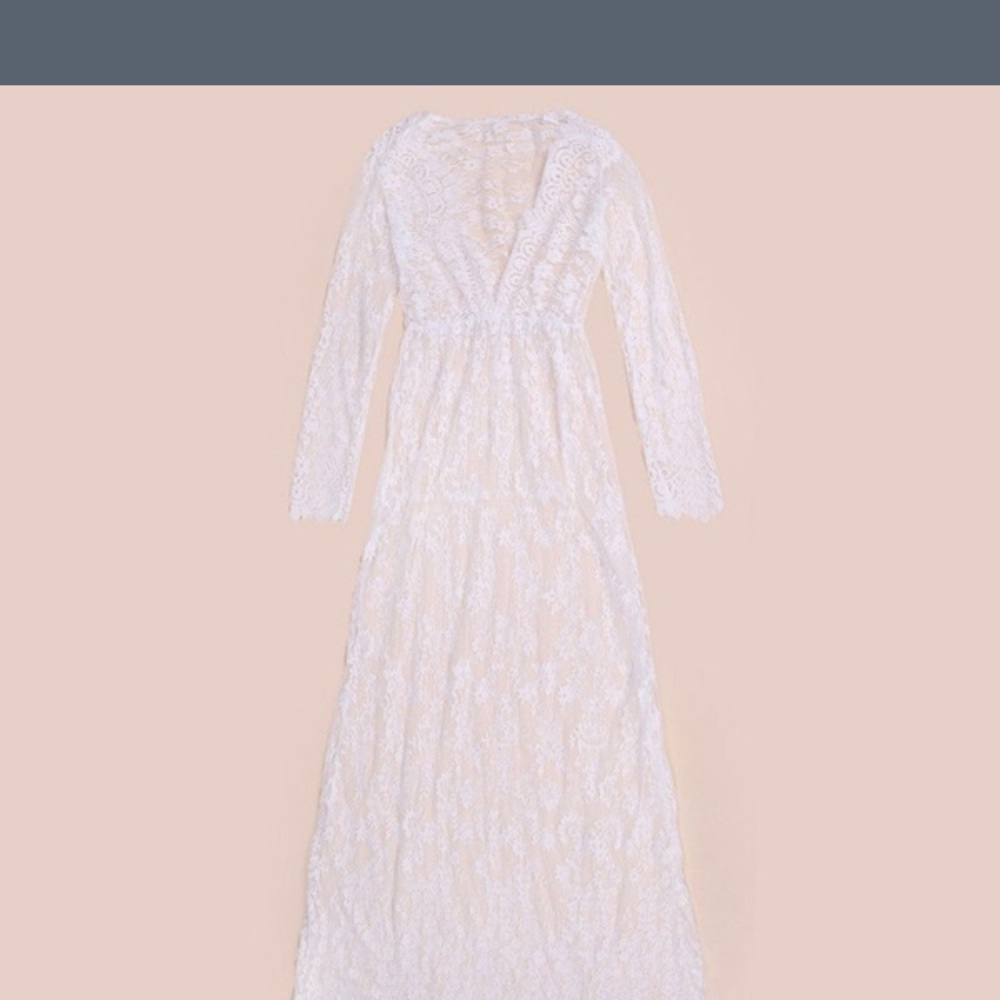 RESTOCKED! Lace Maxi Nightgown sizes S-3XL! - Picture 4 of 7