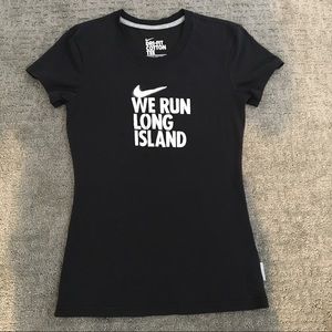Nike dry fit tshirt "We Run Long Island"