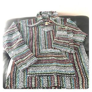 Mexican poncho multicolor