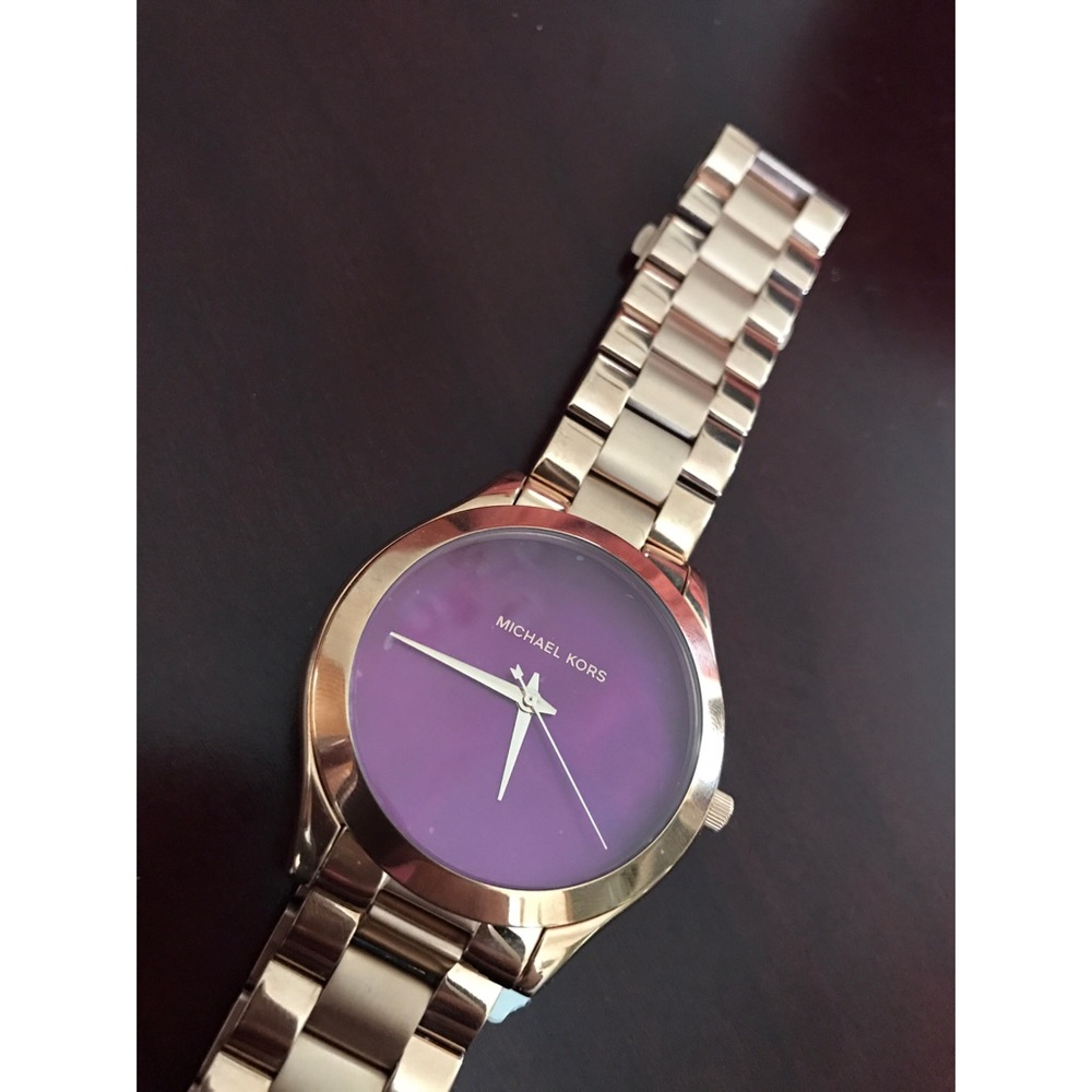 Michael Kors Women's Slim Runway Rose Gold Watch