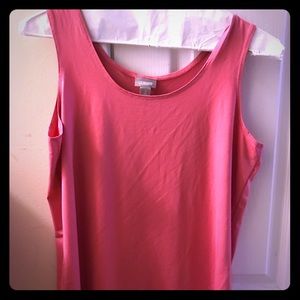 Coral tank/shell from Chicos size 2