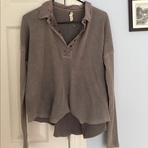 Collard grey thermal long sleeve