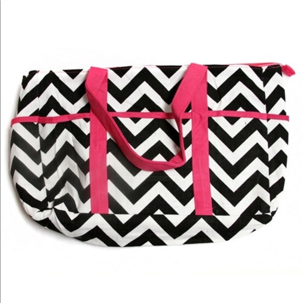 Vibrant Chevron Diaper Large Tote Bag! + GWP!