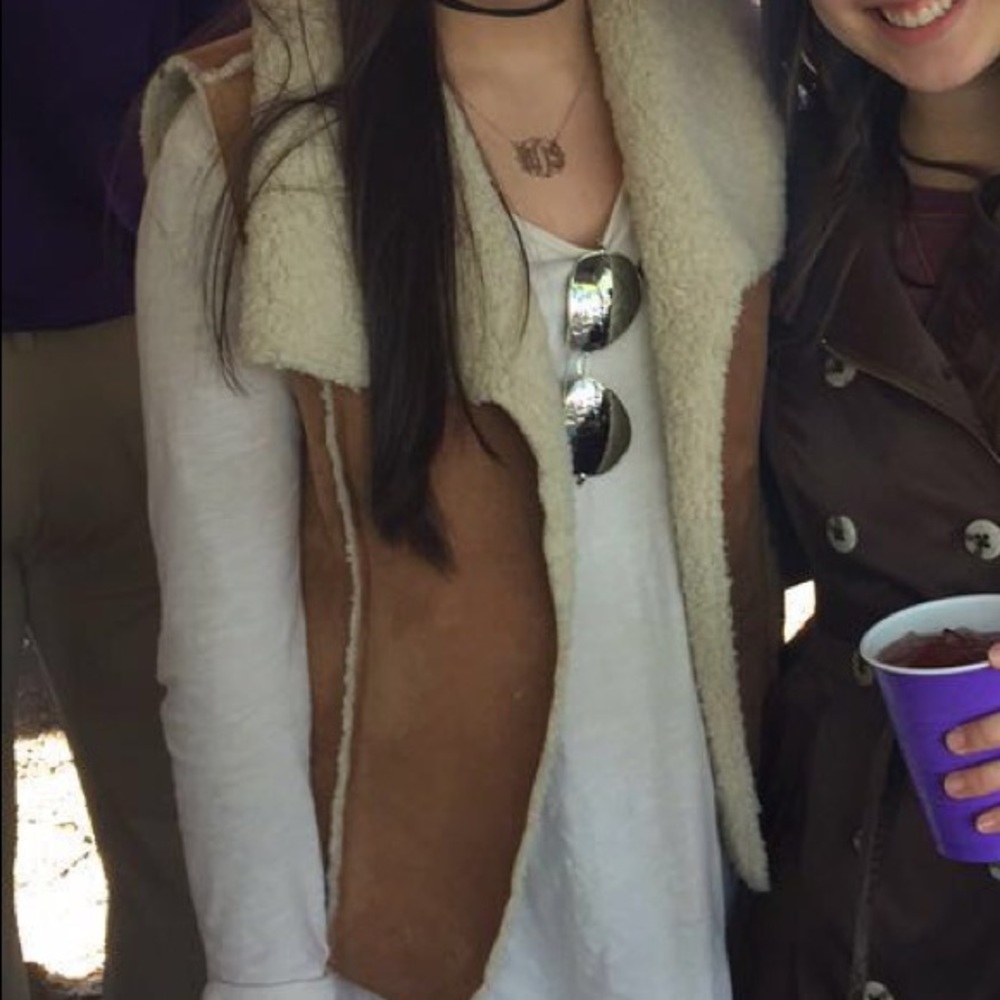 Sherpa & Suede Vest