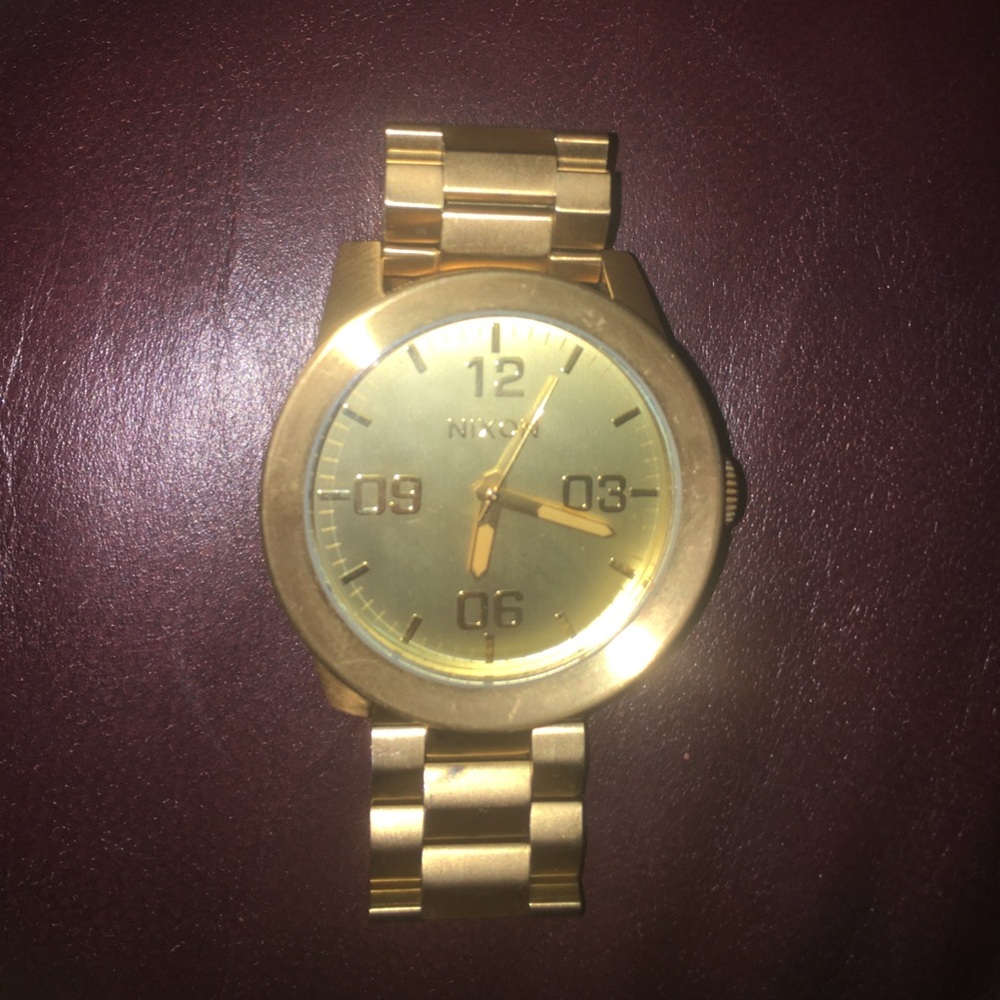 Gold Nixon watch