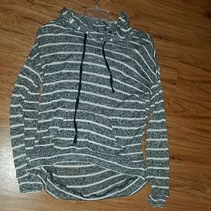 Stripped thin hoodie