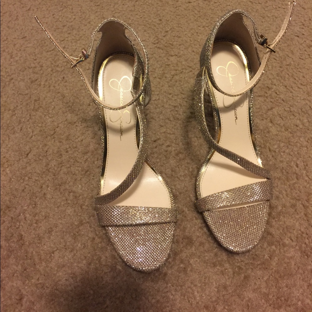 EUC Gold Jessica Simpson Heels