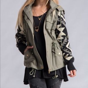 NWT Aztec Cargo Jacket