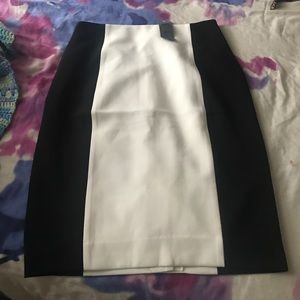Black and White Ann Taylor Skirt