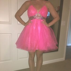 Hot Pink Formal Dress