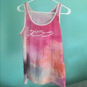 Bratayley water colored tank top