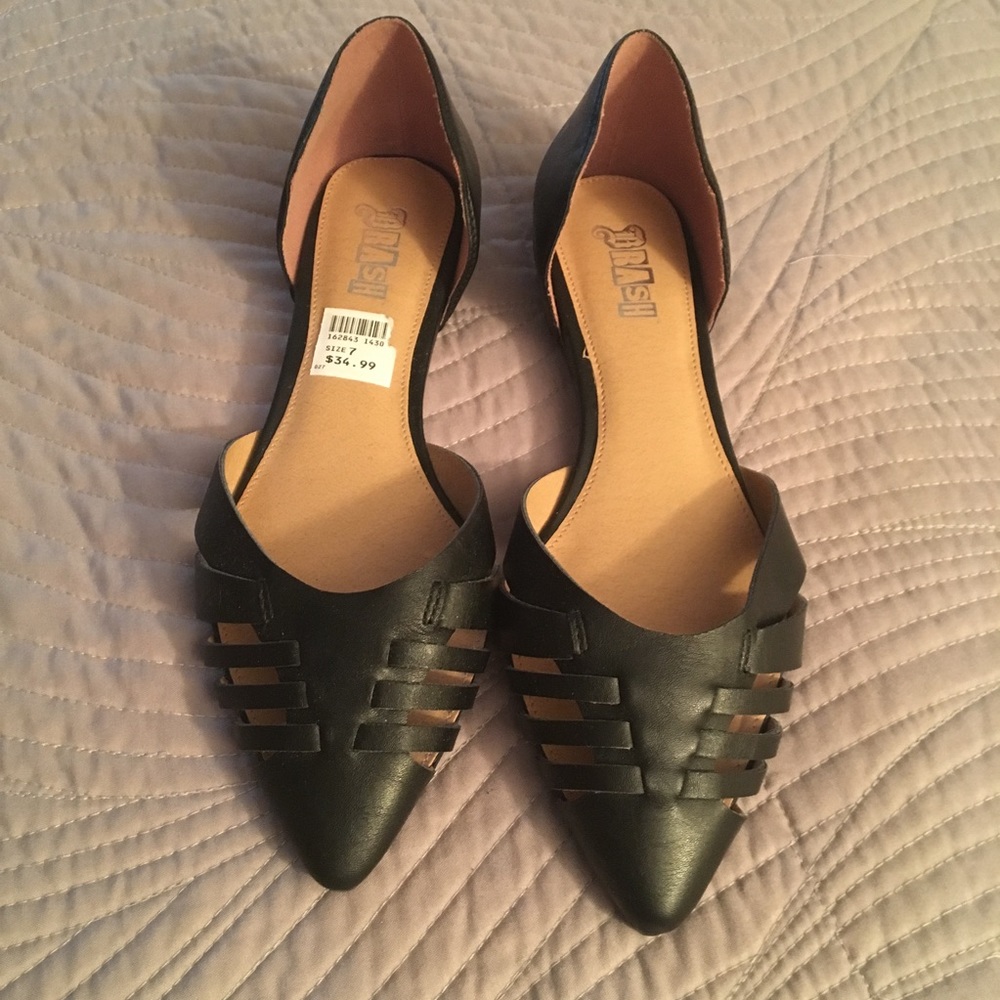 Black flats sz 7