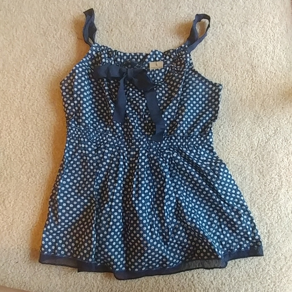 Polka Dot Bow Top